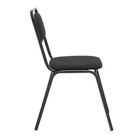 Стул для посетителя черная ткань, каркас черный - фото 24534561