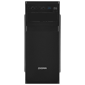 Корпус Digma DC-ATX200-U3 черный без БП ATX 1x80mm 2x120mm 1xUSB2.0 1xUSB3.0 audio