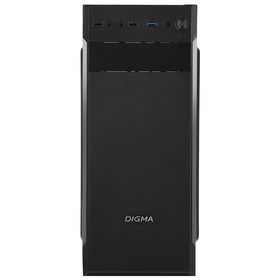 Корпус Digma DC-ATX201-U3 черный без БП ATX 1x80mm 2x120mm 1xUSB2.0 1xUSB3.0 audio