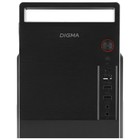 Корпус Digma DC-MATX101-U2 черный без БП mATX 1x80mm 2x120mm 2xUSB2.0 audio - Фото 2