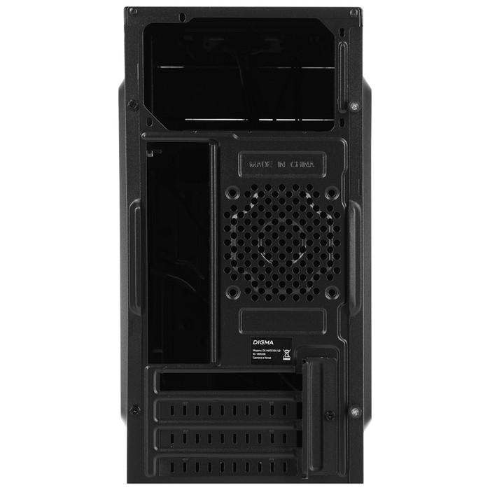 Корпус Digma DC-MATX104-U2 черный без БП mATX 1x80mm 2x120mm 2xUSB2.0 audio - фото 51432046