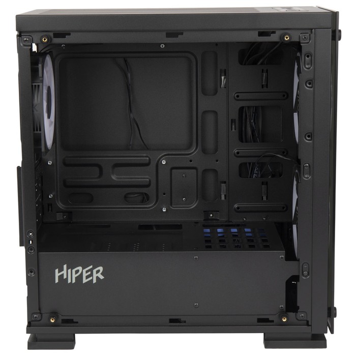 Корпус Hiper M65 черный без БП mATX 3x120mm 2xUSB2.0 1xUSB3.0 audio bott PSU - фото 51432206