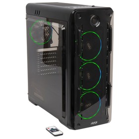 Корпус Hiper OB черный без БП ATX 2x120mm 2xUSB2.0 1xUSB3.0 audio bott PSU