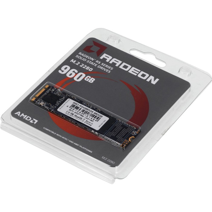 Накопитель SSD AMD SATA III 960GB R5M960G8 Radeon M.2 2280 - фото 51432267