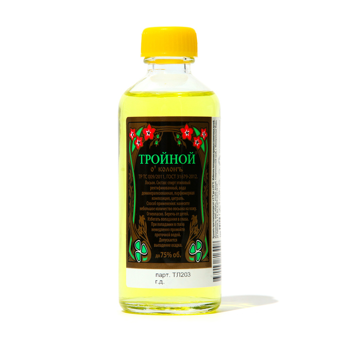 Лосьон одеколон после бритья «Тройной», 100 мл - Фото 1
