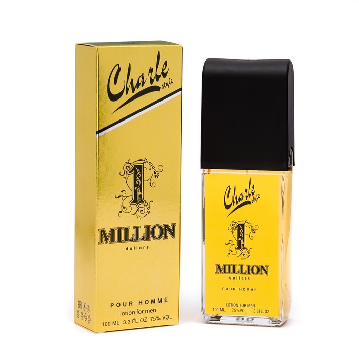 Лосьон после бритья "Charle style 1 million dollars", по мотивам One million, Paco Rabanne, 100 мл - Фото 1