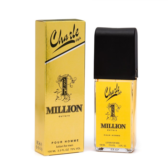 Лосьон после бритья «Charle style 1 million dollars», по мотивам One million, Paco Rabanne, 100 мл - Фото 1