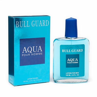 Лосьон одеколон после бритья "Bull Guard Aqua", по мотивам Bulgari Aqua, 100 мл
