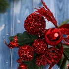 Еловая ветка декоративная «Зимнее волшебство. Грёзы», 16 см - Фото 3