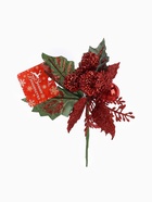 Еловая ветка декоративная «Зимнее волшебство. Грёзы», 16 см (комплект 2 шт) - фото 60125162