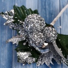 Еловая ветка декоративная «Зимнее волшебство. Грёзы», 16 см - Фото 3