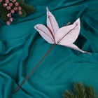 Декор "Зимний цветок" блеск люкс, 24х20 см, розовый - фото 9290519