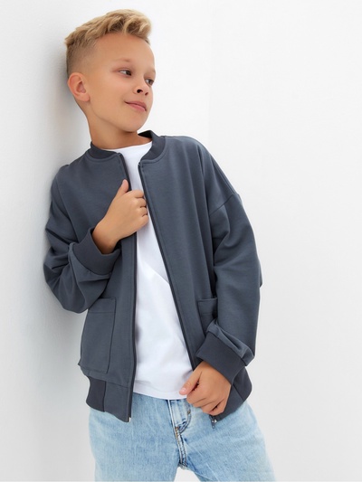 Джемпер для мальчика MINAKU, графит, рост 122 см