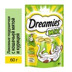 Лакомство Dreamies для кошек, курица и кошачья мята, 60 г - Фото 1