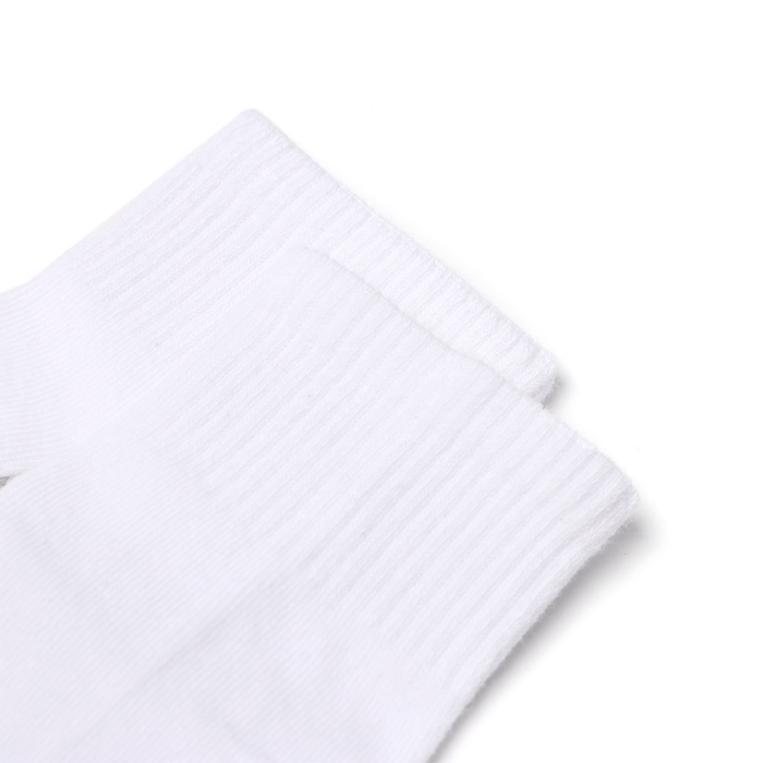 Носки детские укороченные, цвет белый/серый, размер 16-18
