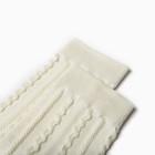 Носки женские, цвет молочный/тонкая косичка, размер 36-40 - фото 24387656