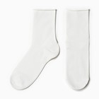 Носки женские без резинки, цвет белый, размер 36-40 - фото 3514001