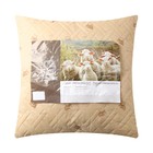 Подушка ультрастеп Овечья шерсть 70x70 см, полиэфирное волокно, пэ 100% - фото 23028848