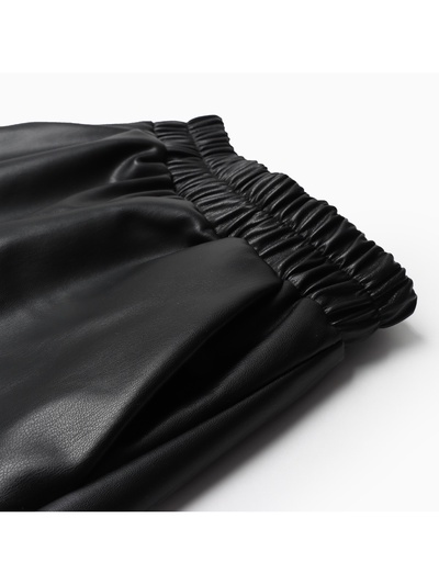 Брюки прямые для девочки KAFTAN, размер 32 (110-116 см), чёрные