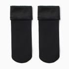 Носки женские MINAKU с начесом, цвет черный, размер 36-39 (23-25 см) - фото 11169445