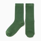 Носки женские длинные MINAKU, цв. темно-зеленый, р-р 36-39 - фото 1978703