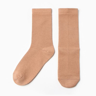 Носки женские длинные MINAKU, бежевые, р-р 36-39