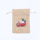 Мешок подарочный новогодний с термонаклейкой, 10×14 см - Фото 3