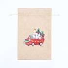 Мешок подарочный с термонаклейкой, 20 х 30 см - Фото 2