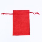 Мешок подарочный с термонаклейкой, 10 х 14 см, красный - Фото 4