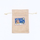 Мешок подарочный новогодний с термонаклейкой, 16×24 см - Фото 3