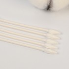 Ватные палочки 10 шт., индивидуальная упаковка, наконечник - спираль, острый, хлопок/бумага - Фото 3