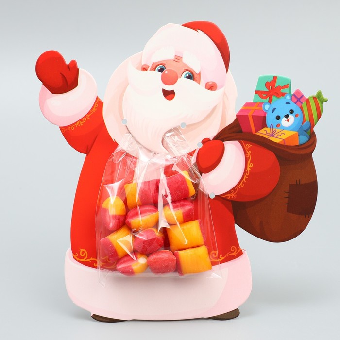 Пакетик под сладости «Дед Мороз», 11 х 6 см