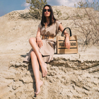 Сумка - шоппер Hello weekend, на пуговице, бежевая - Фото 5