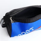 Сумка спортивная Sport, на молнии, боковой сетчатый карман, регулируемый ремень, маленькая, синяя - Фото 5