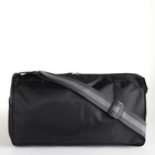 Сумка спортивная, маленькая, боковой сетчатый карман, на молнии, регулируемый ремень, чёрная, синяя - Фото 3