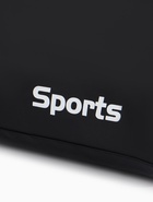 Сумка спортивная на молнии, с длинным ремнём, маленький размер, чёрная - Фото 8