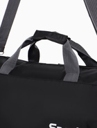 Сумка спортивная на молнии, с длинным ремнём, маленький размер, чёрная - Фото 9