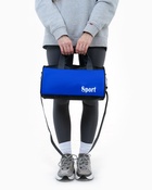 Сумка спортивная, на молнии, длинный ремень, маленький размер, чёрная - Фото 5