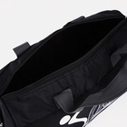 Сумка спортивная маленькая, на молнии, длинный ремень, чёрная - Фото 2