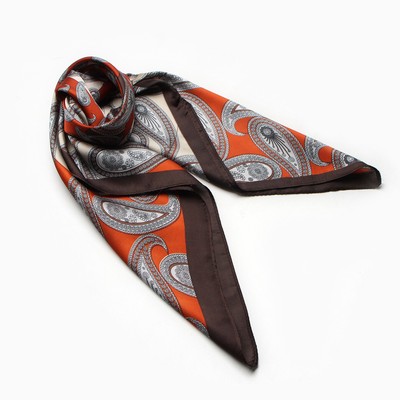 Платок женский MINAKU, размер 70×70 см, кирпичный