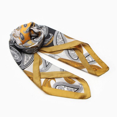 Платок женский MINAKU, размер 70×70 см, горчичный