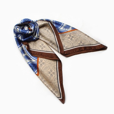 Платок женский MINAKU, размер 70×70 см, коричневый