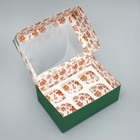 Коробка для капкейков складная с двусторонним нанесением «С Новым годом», 25 х 17 х 10 см, Новый год - Фото 3