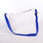 Сумка молодёжная 32×11×22 см, на молнии, с декоративными значками, белая - Фото 4