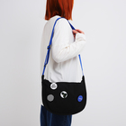 Сумка молодёжная на молнии, цвет чёрный - Фото 2