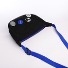 Сумка молодёжная на молнии, цвет чёрный - Фото 3