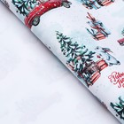 Бумага упаковочная новогодняя глянцевая «Новогодний лес», 70×100 см - Фото 3