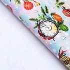 Бумага упаковочная новогодняя глянцевая «Акварельные шарики », 70×100 см - Фото 3