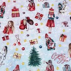 Бумага упаковочная новогодняя глянцевая «Мода », 68×100 см - Фото 4