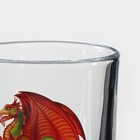 Кружка «Красный дракон», стеклянная, 200 мл - Фото 4
